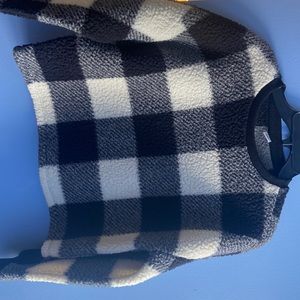 Black and white checkered sweater